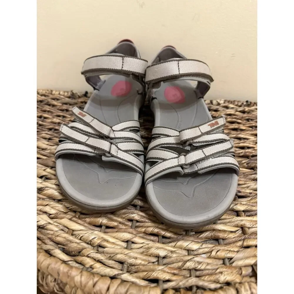 Teva Tirra Womens Hiking Sandals Strappy Sports Shoes Waterproof Nylon Sz 9
